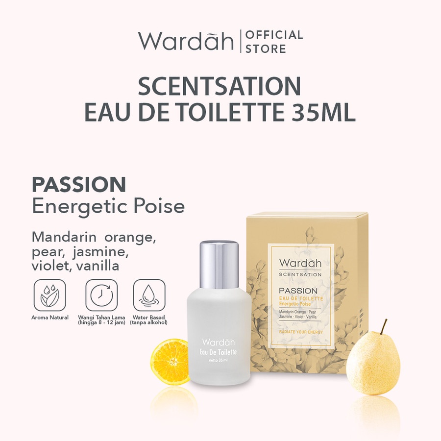 wardah scentsation eau de toilette 35ml / parfum wanita wardah scentsation eau de toilette 35ml / parfum wanita