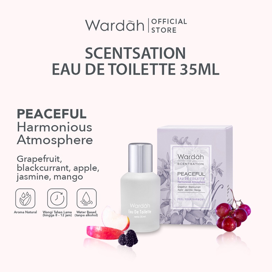 wardah scentsation eau de toilette 35ml / parfum wanita wardah scentsation eau de toilette 35ml / parfum wanita