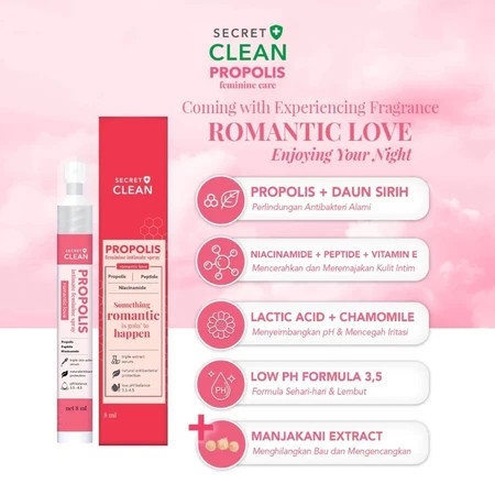 secret clean propolis feminine spray 8ml secret clean propolis feminine spray 8ml