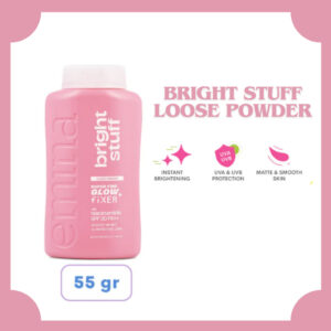emina bright stuff loose powder 55g | bedak tabur