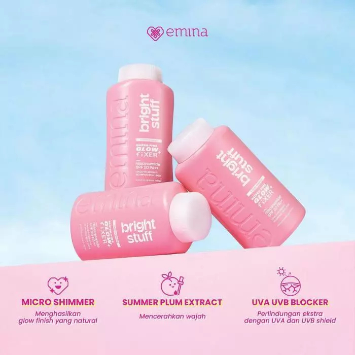 emina bright stuff loose powder 55g | bedak tabur emina bright stuff loose powder 55g | bedak tabur