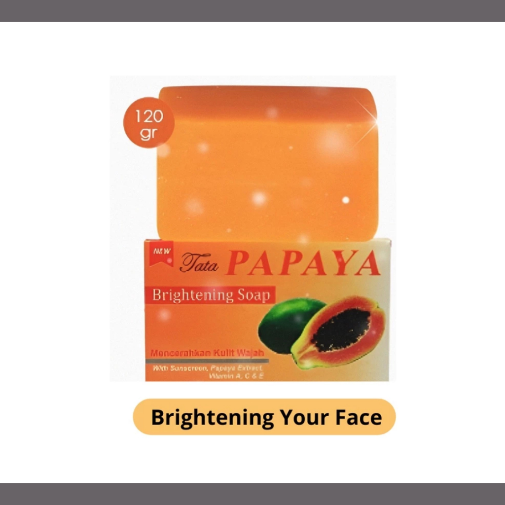 tata papaya brightening soap 120gr tata papaya brightening soap 120gr