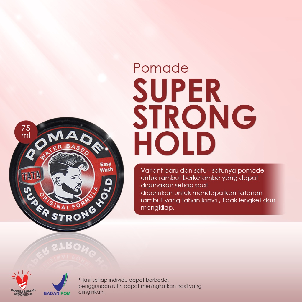 tata pomade styling easy wash/water based 75gr tata pomade styling easy wash/water based 75gr