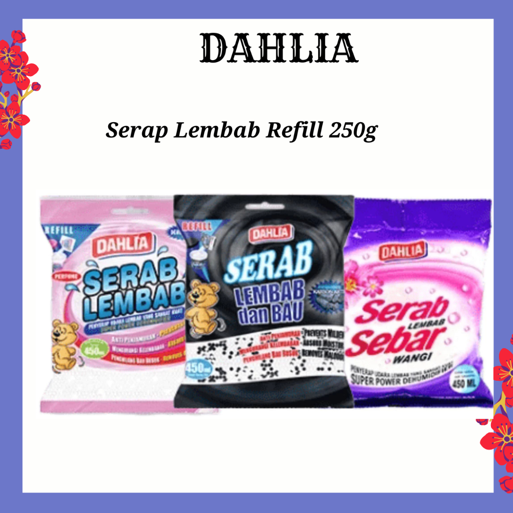 dahlia serap lembab refill 250g dahlia serap lembab refill 250g