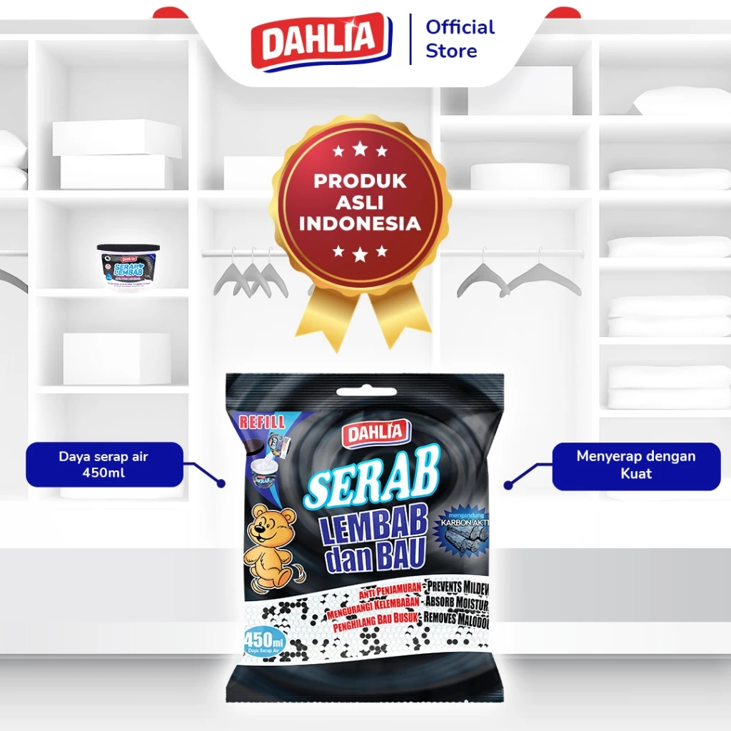 dahlia serap lembab refill 250g dahlia serap lembab refill 250g