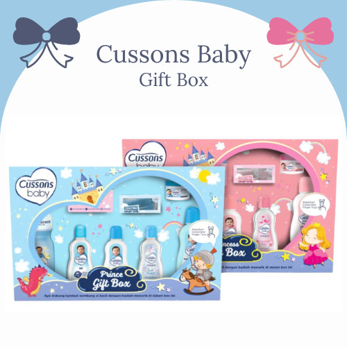 cussons baby gift box prince and princess 6in1/kado bayi cussons baby gift box prince and princess 6in1/kado bayi