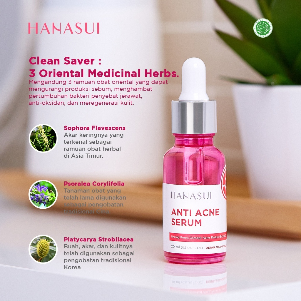 hanasui anti acne serum 20ml/serum wajah hanasui anti acne serum 20ml/serum wajah