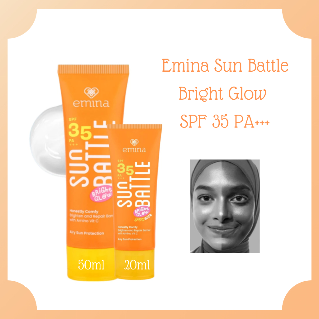 emina sun battle bright glow spf 35 pa+++/tabir surya emina sun battle bright glow spf 35 pa+++/tabir surya